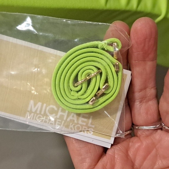 Michael Kors Limeade Color One Shoulder Cutout One Piece Swimsuit - Picture 8 of 11